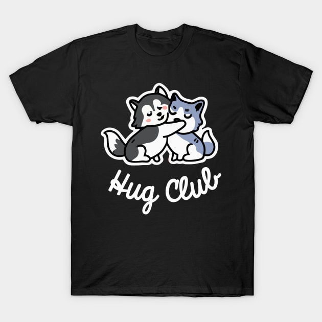 Husky Hug Club Dog Lover Malamute T-Shirt by BetterManufaktur